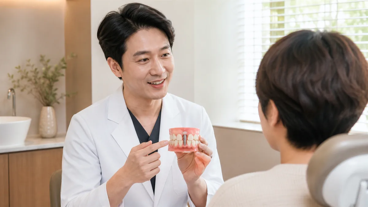 앞니 임플란트 — 심미 설계가 먼저