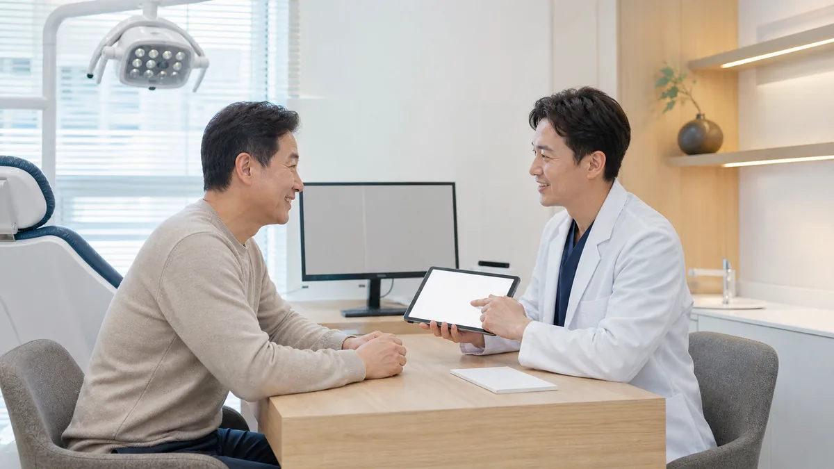 강동구 임플란트 통증 상담 — 과정을 미리 설명