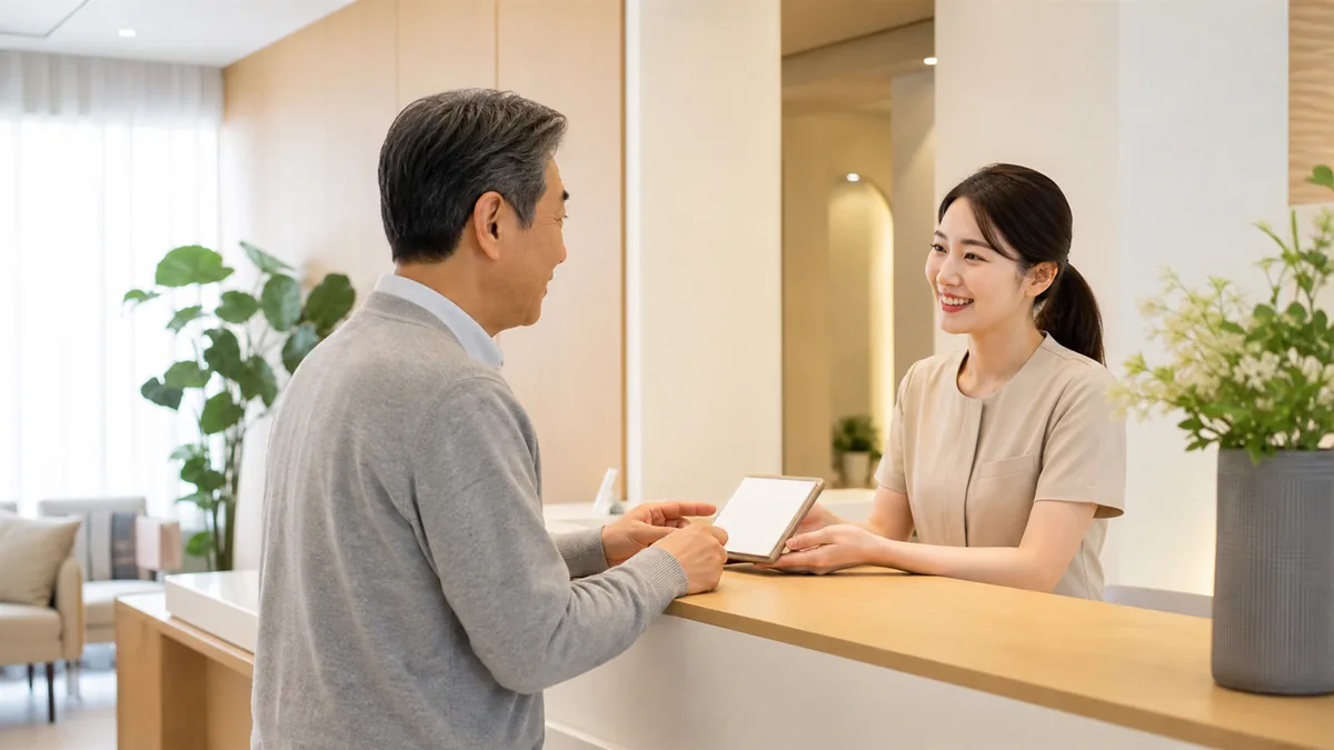 명일역 1번 출구 앞 치과에서 임플란트 정기 관리를 예약합니다