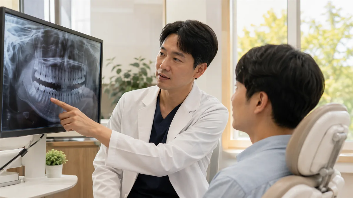 X-ray로 충치 범위와 남을 벽을 먼저 예상합니다