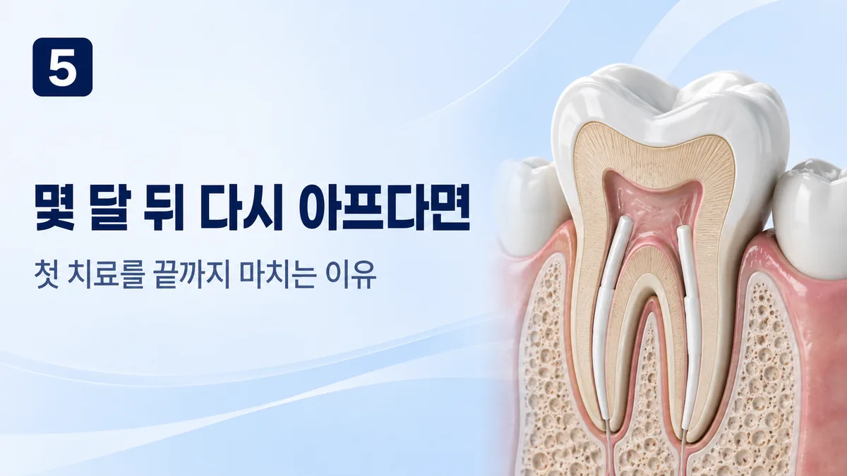 몇 달 뒤 다시 아프다면, 첫 치료를 끝까지 마치는 이유