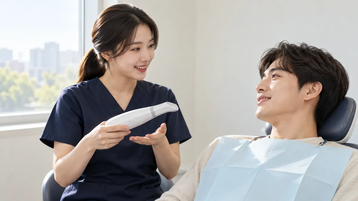 본은 3D 구강스캐너로 떠서 구역감을 줄입니다