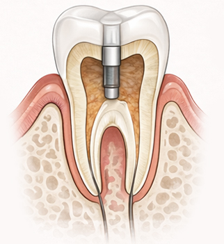 신경치료를 받은 치아